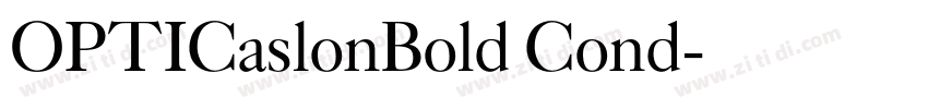 OPTICaslonBold Cond字体转换